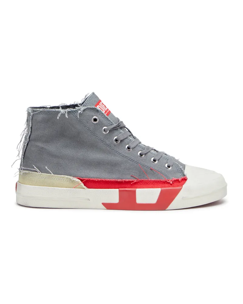 Diesel S-D-Verse-High Top-Sneakers aus Canvas mit Schmutz-Effekt - Sneakers - Herren - Bunt Bunt