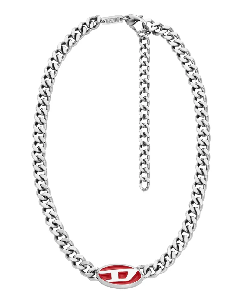 Diesel Halskette aus Edelstahl - Halsketten - Unisex - Silber Silber