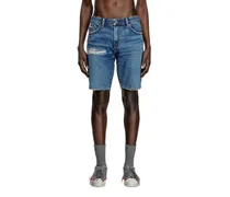 Schmal geschnittene Shorts aus Denim - Denim Kurze Hose - Herren - Blau