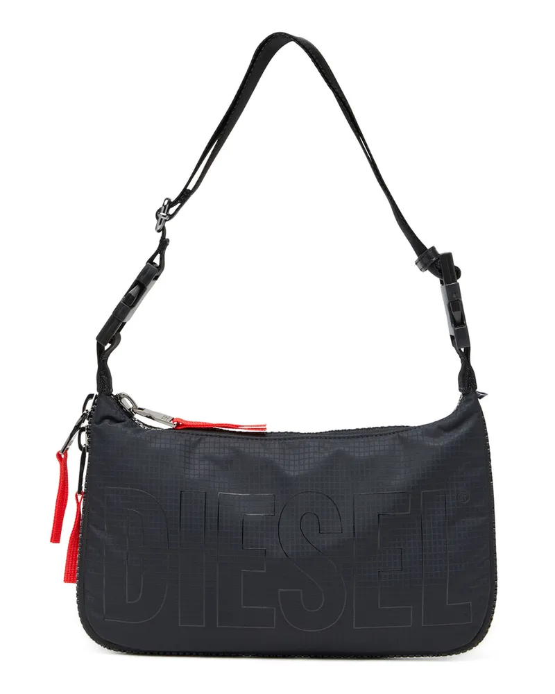 Diesel Zip-D X-Erweiterbare Utility-Schultertasche - Schultertaschen - Unisex - Schwarz Schwarz