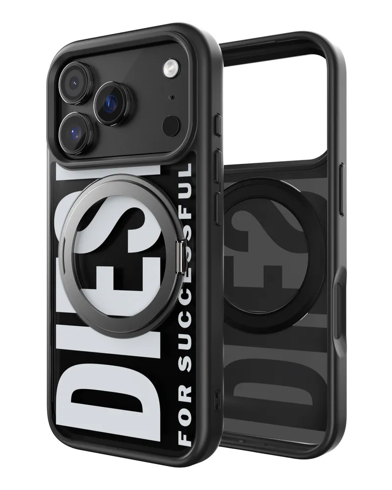 Diesel Ringstand-Magsafe Case für iPhone 17 Pro - Telefonringhalter - Unisex - Schwarz Schwarz