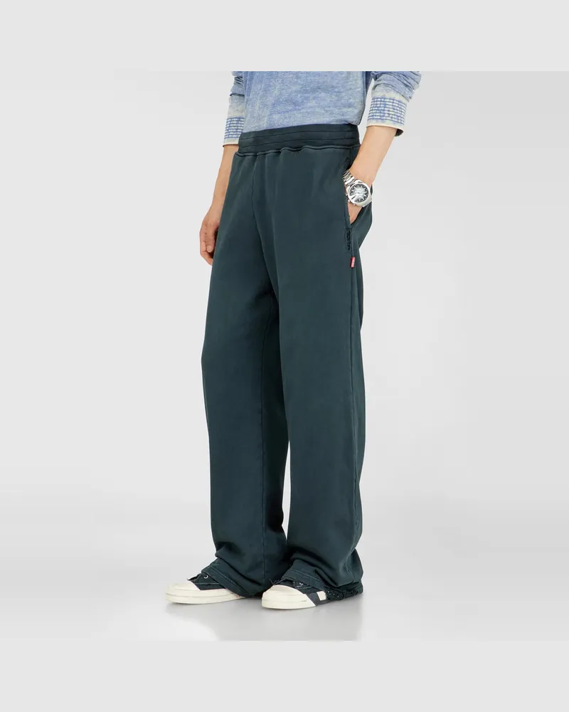 Diesel Verwaschene Sweatpants mit Kristalldetails - Hosen - Herren - Grün Grün