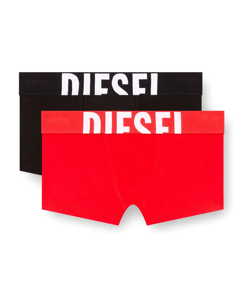 Diesel Boy Shorts mit Cut-out-Logo im Zweierpack - Hosen - Damen - Bunt Bunt