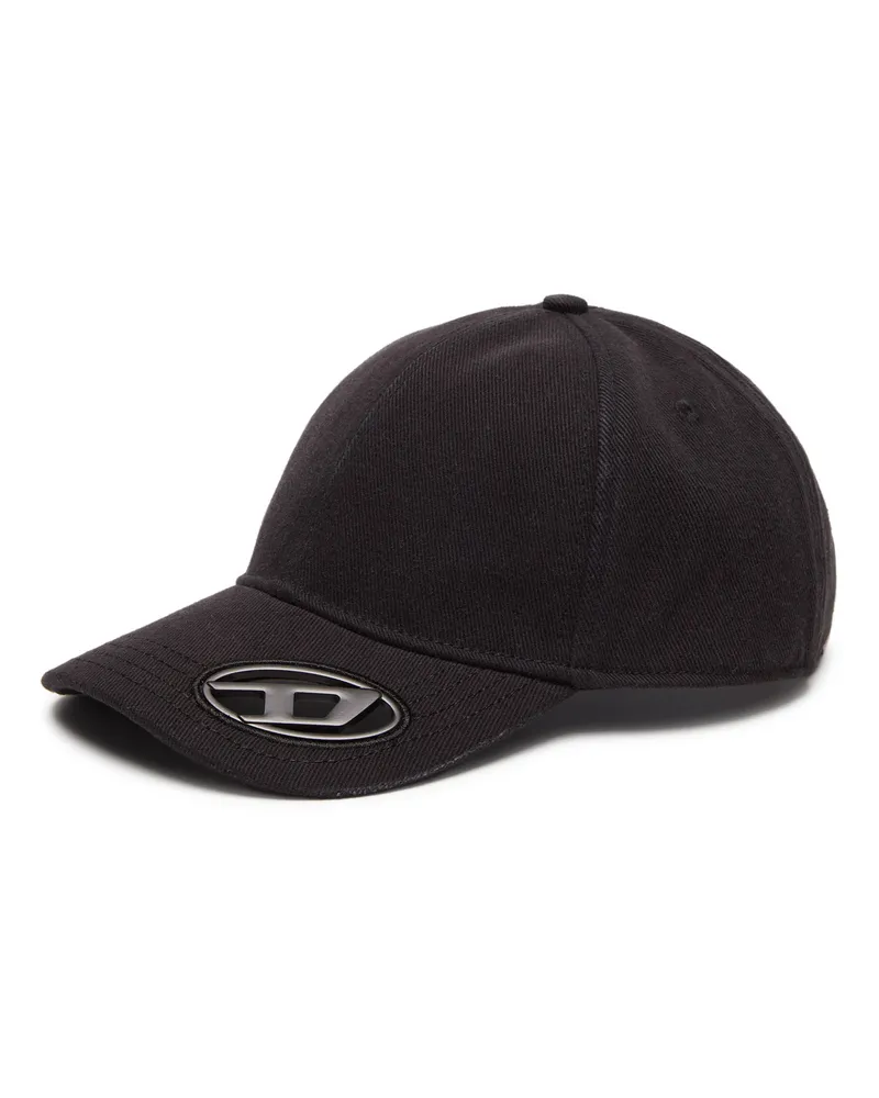 Diesel Basecap mit Oval D-Plakette - Hüte - Herren - Schwarz Schwarz