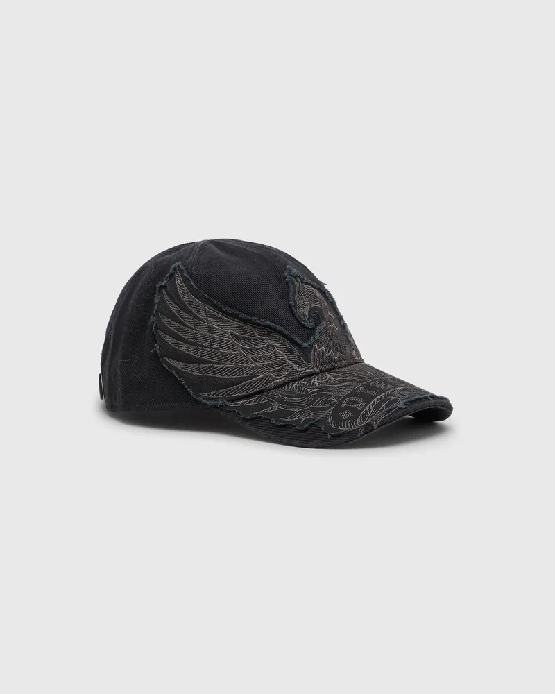 Diesel Baseballkappe mit Phoenix-Stickerei - Hüte - Herren - Schwarz Schwarz