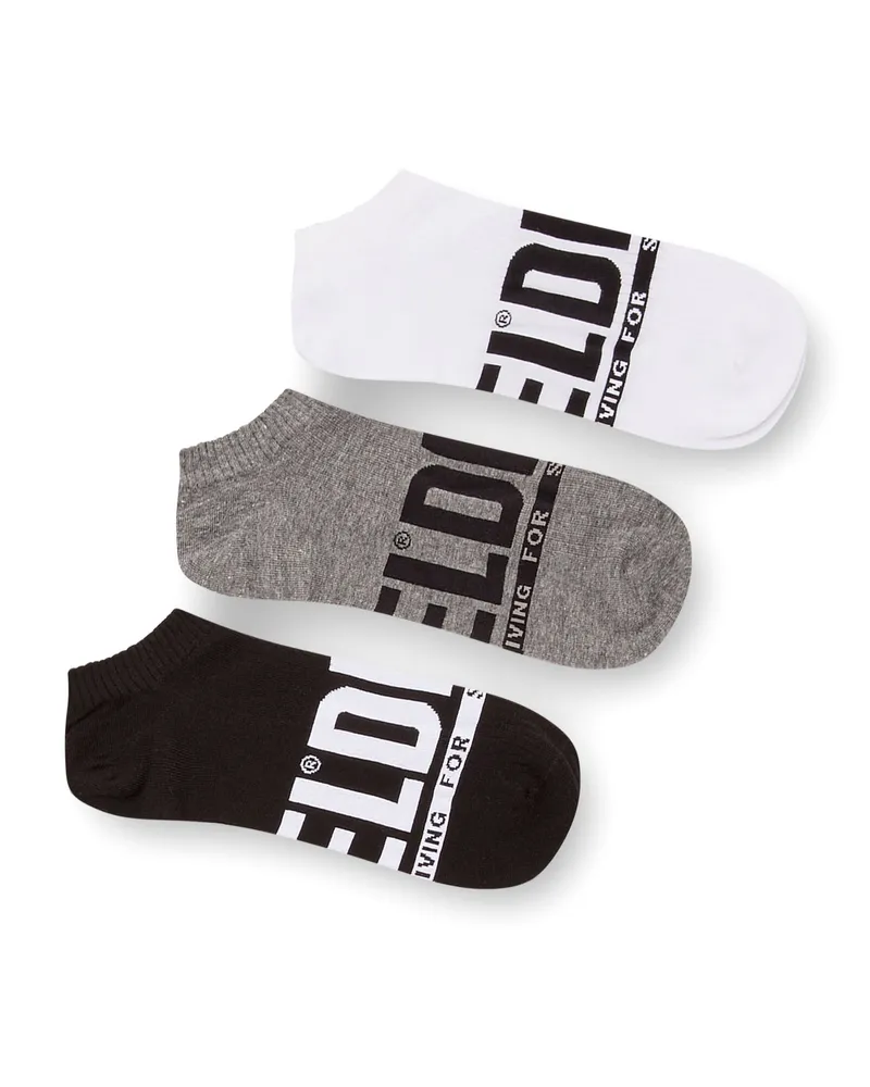 Diesel Low-Cut-Socken mit Logo im Dreierpack - Socken - Herren - Bunt Bunt
