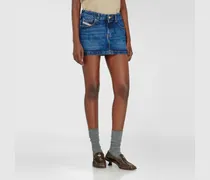 Minirock aus Denim - Röcke - Damen - Blau