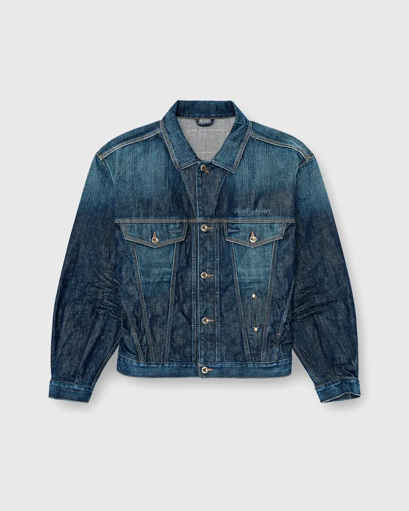Diesel Trucker-Jacke aus selvedge denim - Denim jacken - Unisex - Blau Blau