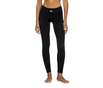 Leggings aus Stretch-Nylon - Hosen - Damen - Schwarz