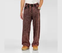 Sweatpants mit Denim-Effekt - Hosen - Herren - Rot