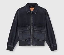 Jacke aus Denim in Köperbindung - Denim jacken - Unisex - Schwarz