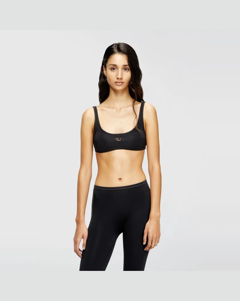 Diesel Sport-BH mit Cutout-Logo - BHs - Damen - Schwarz Schwarz
