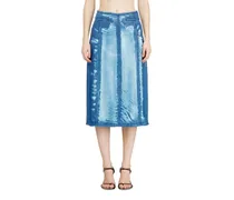 Midirock aus X-Ray Lyocell-Denim - Röcke - Damen - Blau