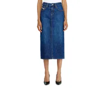 Denim-Midirock - Röcke - Damen - Blau