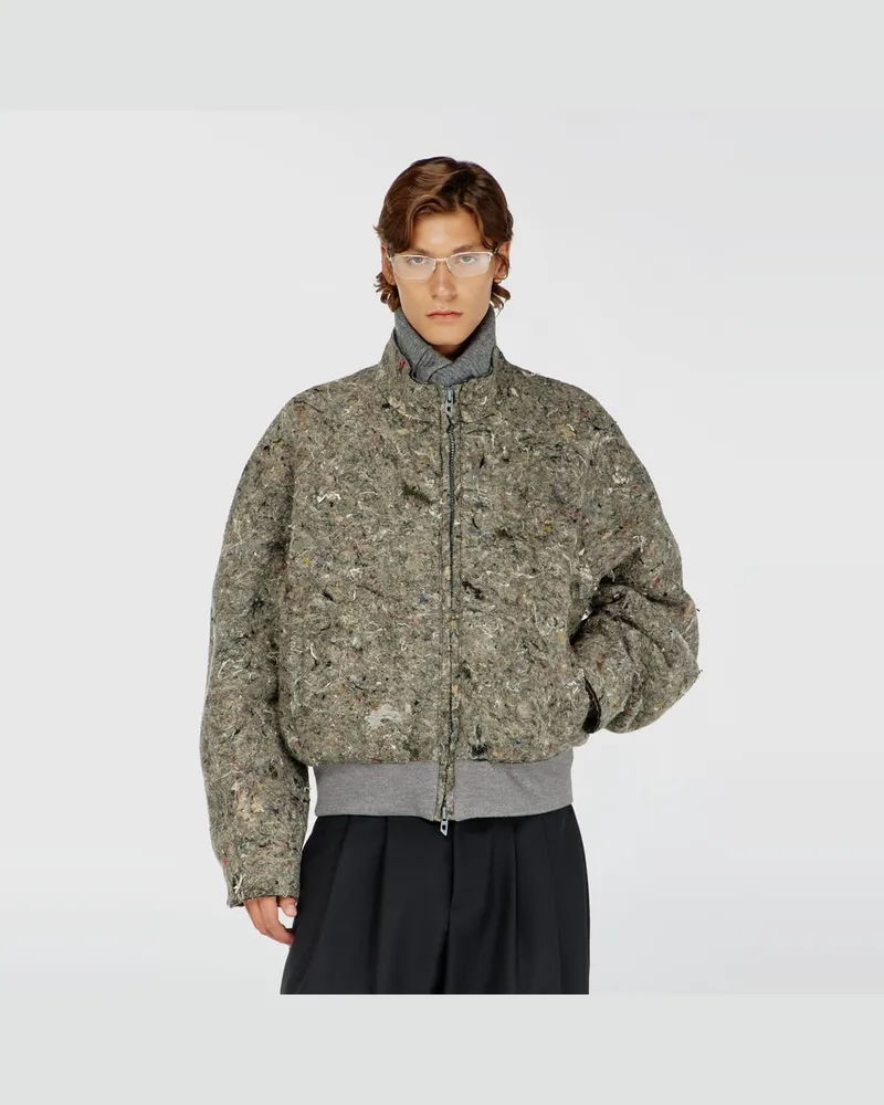 Diesel Upcycled Filzjacke - Jacken - Herren - Grau Grau