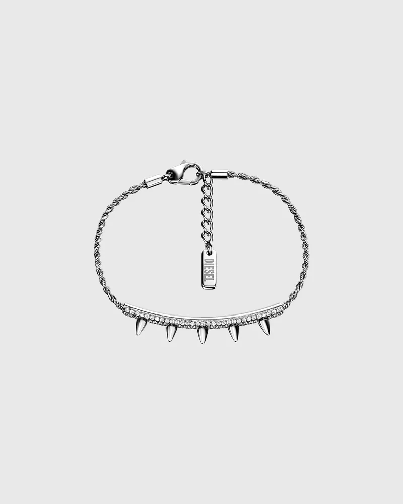 Diesel ID-Armband aus Edelstahl - Armbänder - Unisex - Silber Silber
