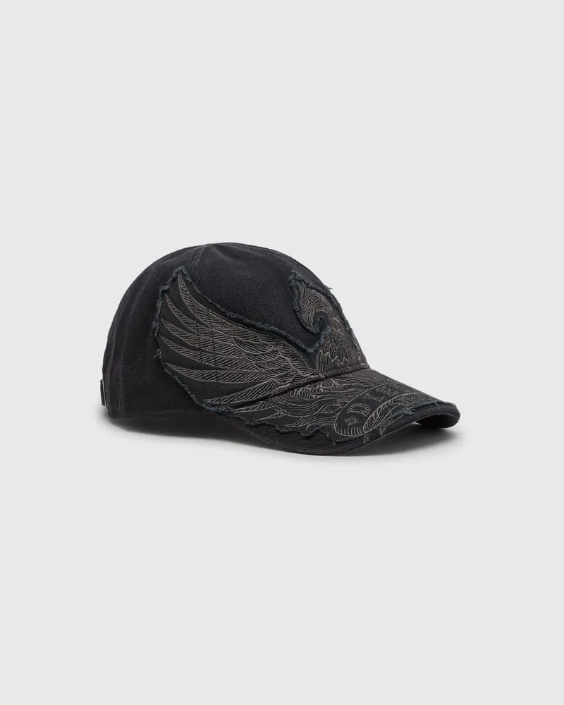 Diesel Baseballkappe mit Phoenix-Stickerei - Hüte - Herren - Schwarz Schwarz