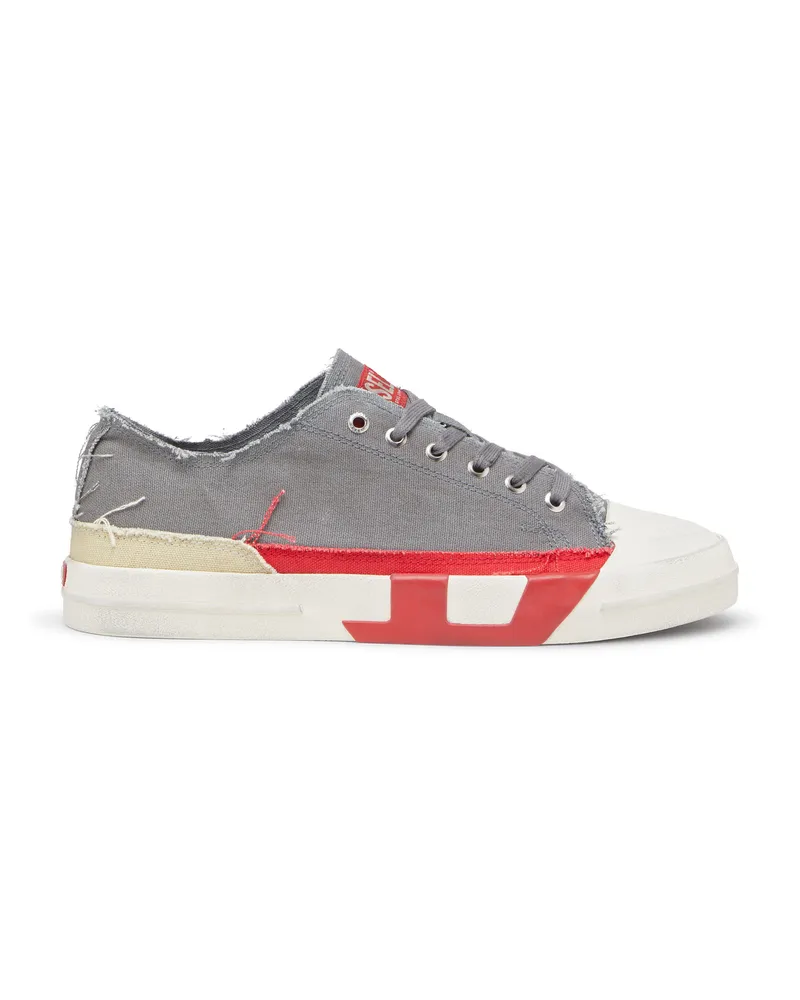 Diesel S-D-Verse-Canvas-Sneakers mit Schmutz-Effekt - Sneakers - Herren - Grau Grau