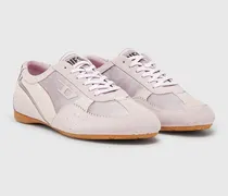D-Mile - Flat-Sneakers mit Wildleder-Overlays - Sneakers - Damen - Rosa