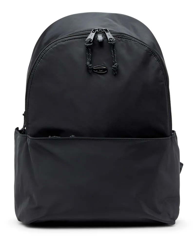 Diesel D-Pack-Rucksack aus Satin-Touch-Stoff - Rucksäcke - Herren - Schwarz Schwarz
