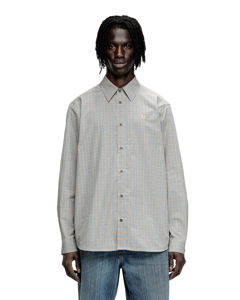 Diesel Karo-Shirt mit Oval D-Stickerei - Hemden - Herren - Bunt Bunt