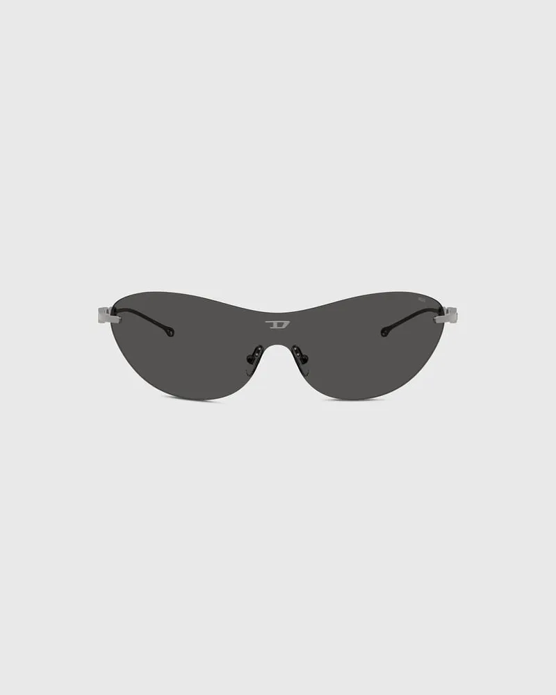 Diesel Ovale Sonnenbrille - Sonnenbrille - Unisex - Grau Grau