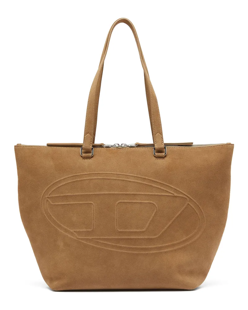 Diesel 1DR Dome-Suede Tote mit Oval D Logo - Shoppers - Unisex 