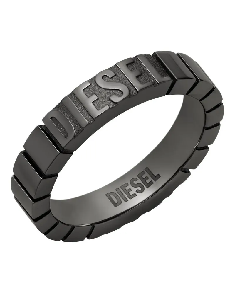 Diesel Edelstahlband Ring - Ringe - Unisex - Schwarz Schwarz