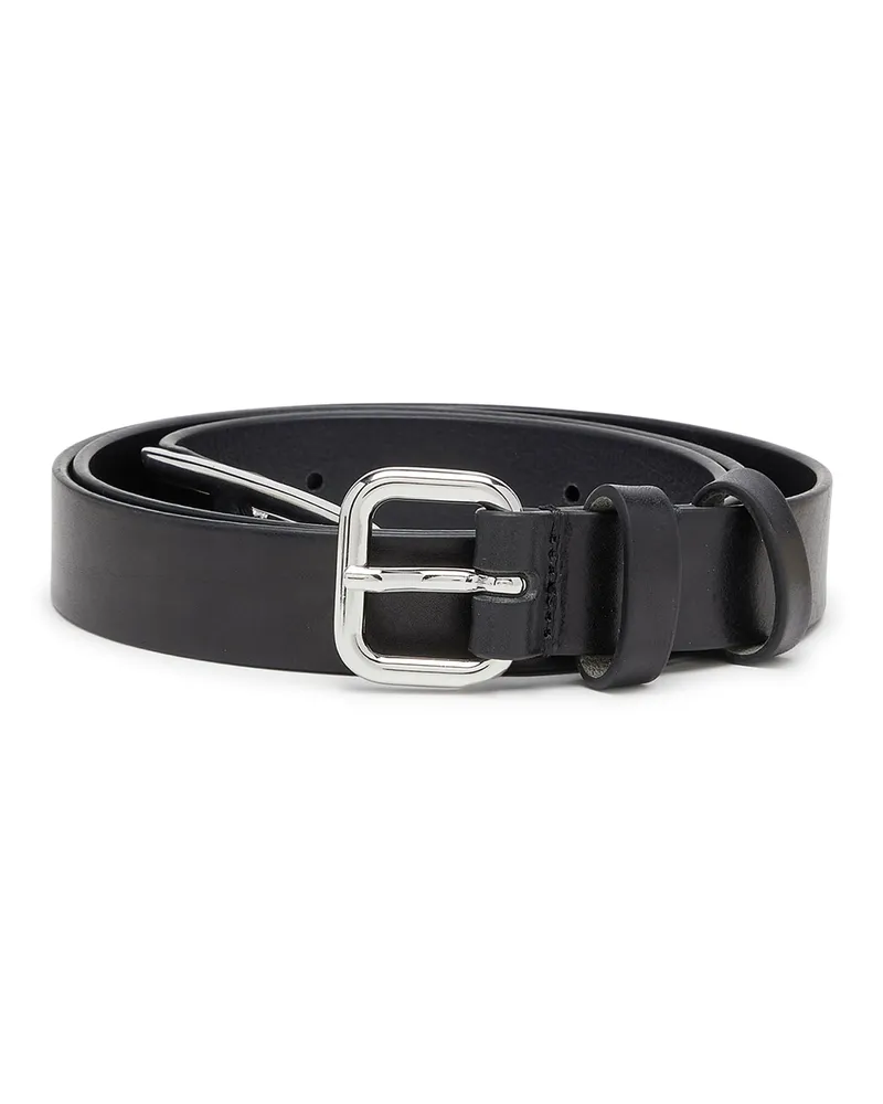 Diesel 2,4 cm Ledergürtel mit D-Spitze - Gürtel - Damen - Schwarz Schwarz