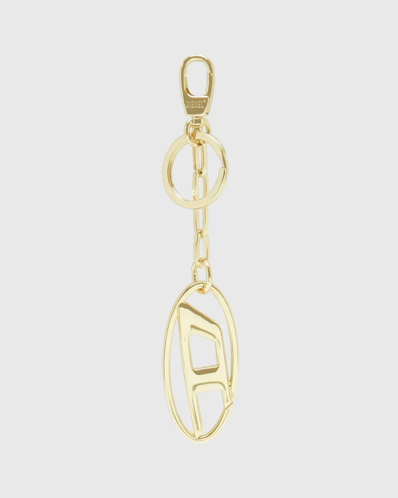 Diesel Schlüsselanhänger aus Metall mit Logo-Plakette - Charms und Schlüsselanhänger - Unisex - Gold Gold