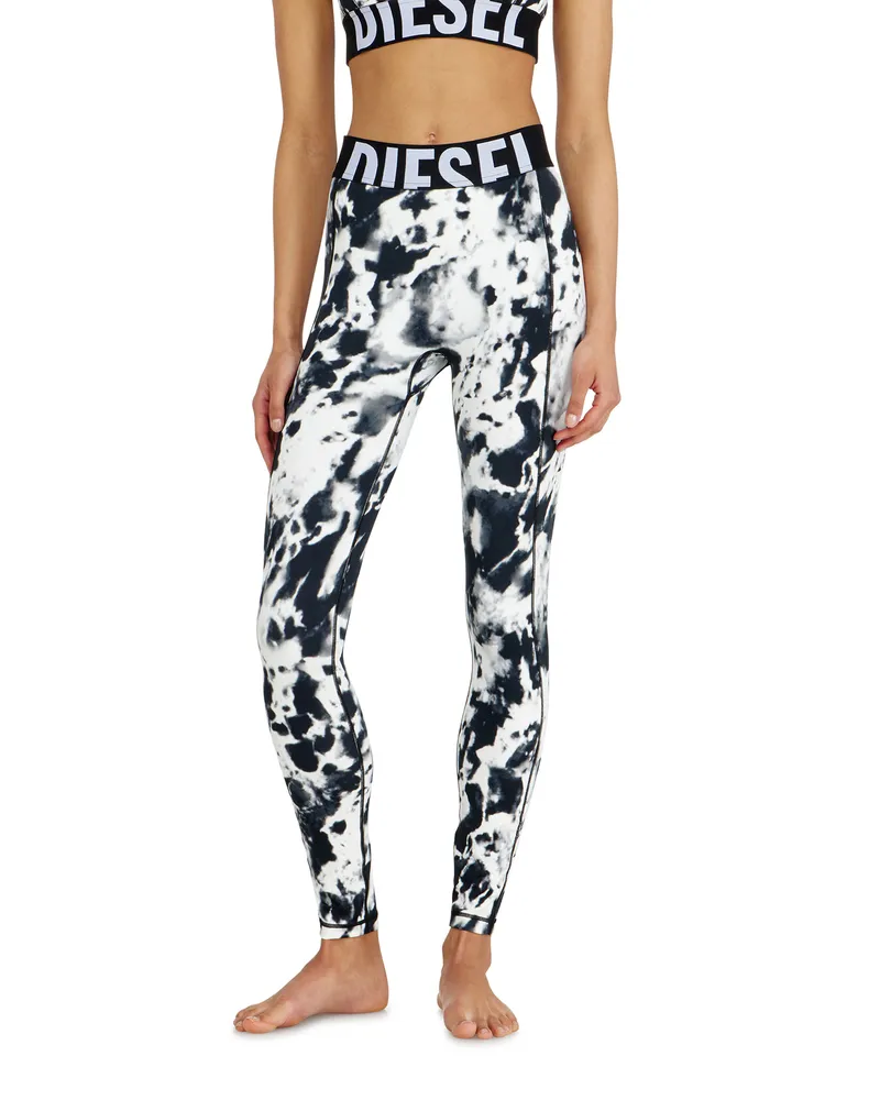 Diesel Leggings aus bedruckter Mikrofaser - Hosen - Damen - Bunt Bunt
