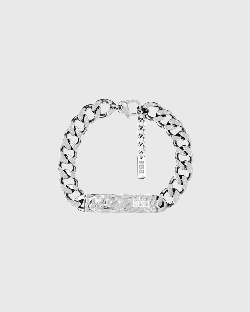 Diesel ID-Armband aus Edelstahl - Armbänder - Unisex - Silber Silber