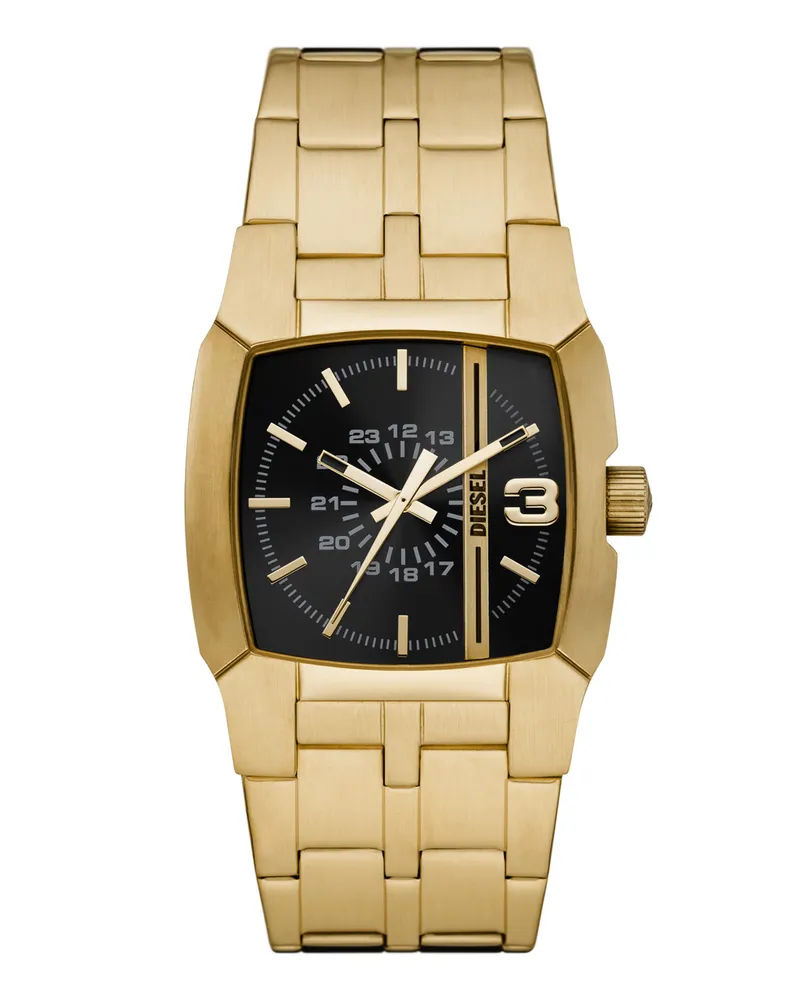 Diesel Cliffhanger Armbanduhr aus goldfarbenem Edelstahl - Uhren - Unisex - Gold Gold