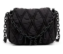 Charm-D S-Kleine Schultertasche aus gestepptem Nylon - Schultertaschen - Damen - Schwarz