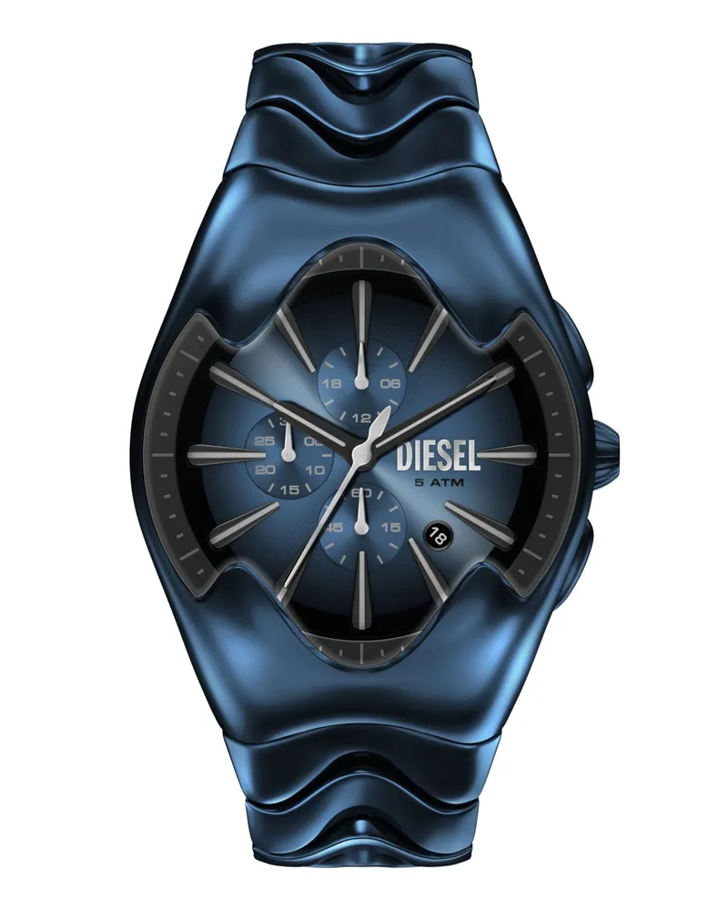 Diesel Mercurial Blaues Edelstahlarmbanduhr - Uhren - Herren - Bunt Bunt