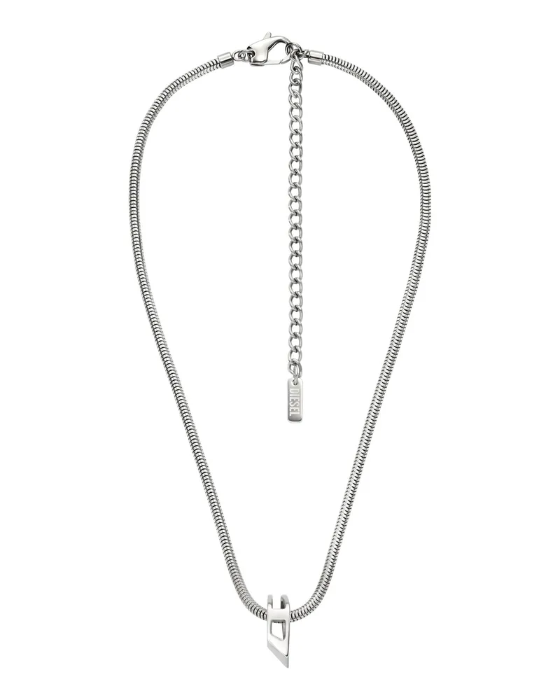 Diesel Halskette aus Edelstahlgliederkette - Halsketten - Unisex - Silber Silber