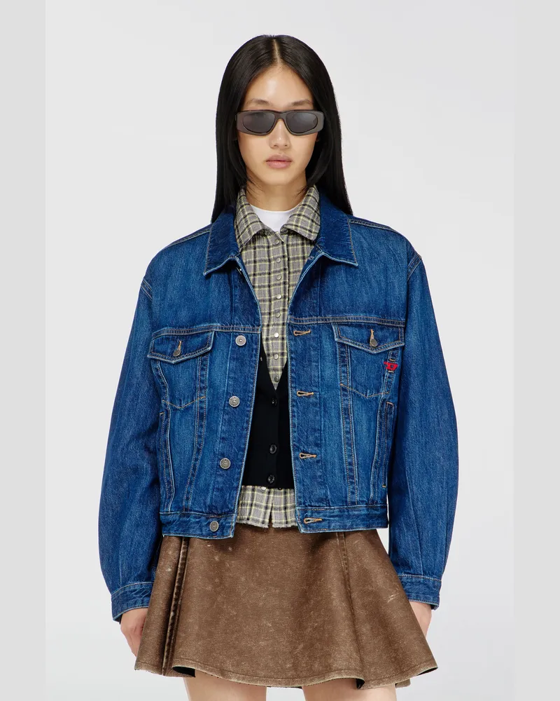 Diesel Truckerjacke aus Denim - Denim jacken - Herren - Blau Blau