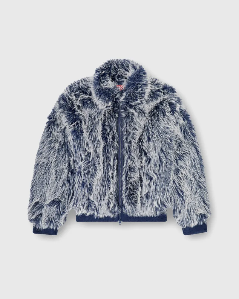 Diesel Flauschige Winterjacke - Winterjacken - Herren - Blau Blau