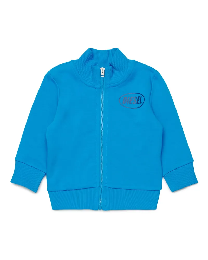 Diesel Sweatshirt aus Baumwolle mit Reißverschluss - Sweatshirts - Unisex - Blau Blau