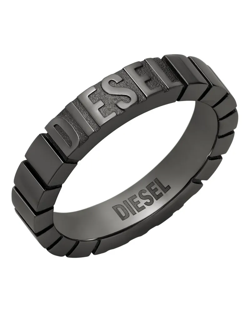 Diesel Edelstahlband Ring - Ringe - Unisex - Schwarz Schwarz