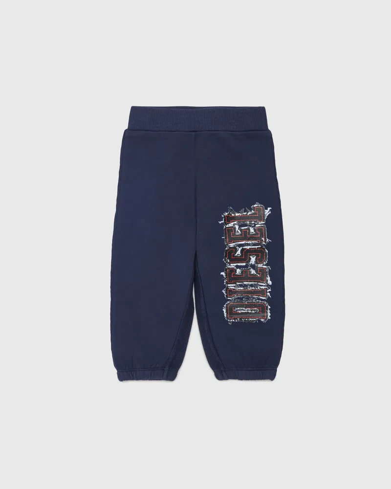 Diesel Sweatpants mit Logo im Fransen-Look - Hosen - Herren - Blau Blau