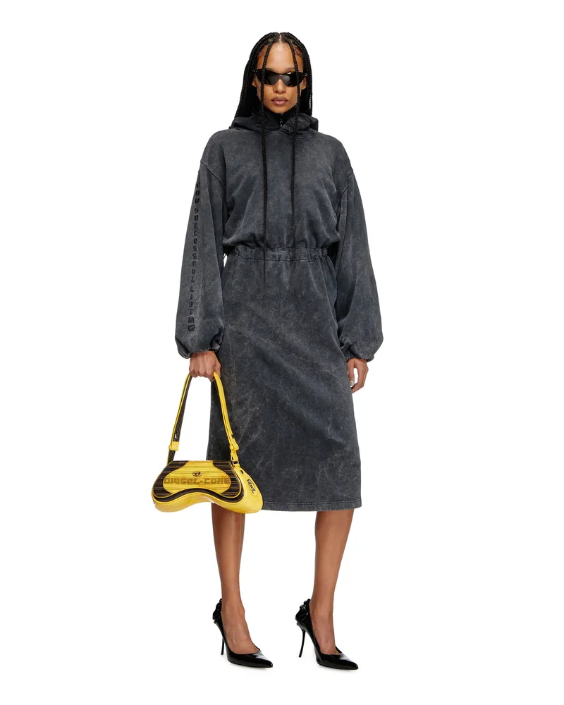 Diesel Ballonförmiges Midi-Kleid mit Kapuze - Kleider - Damen - Grau Grau