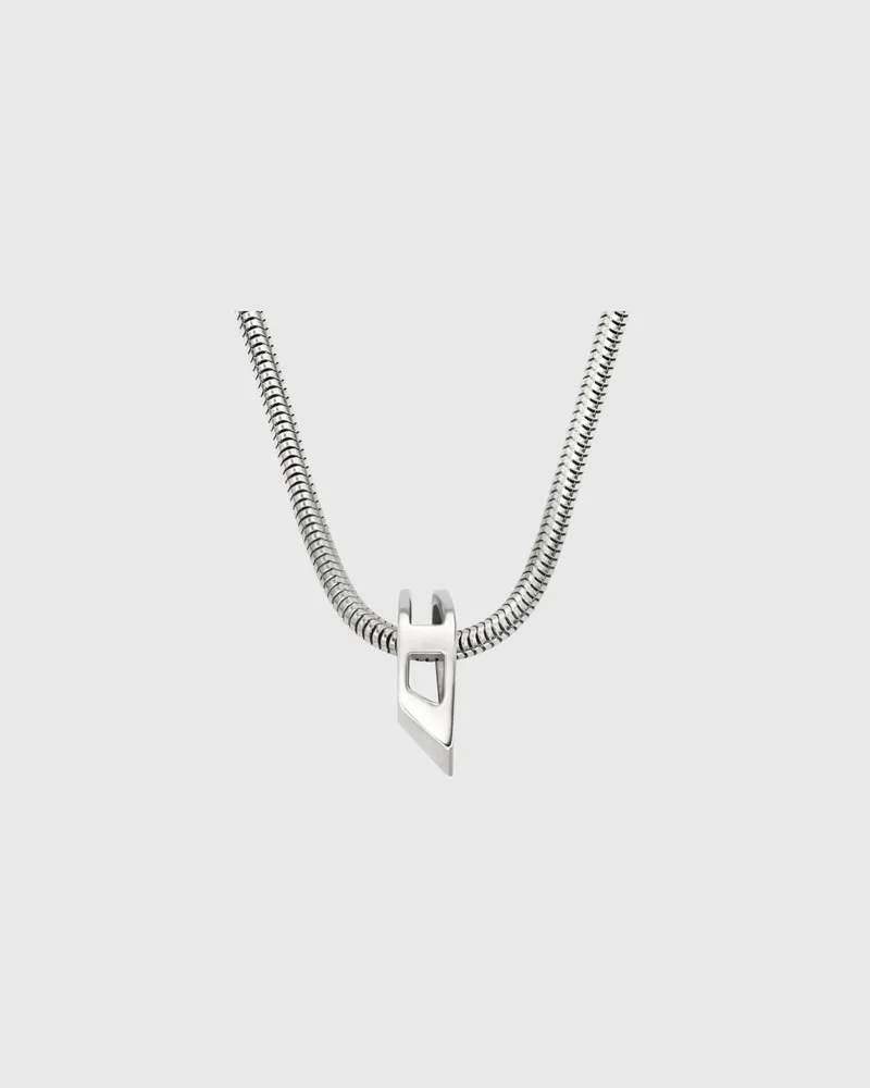 Diesel Halskette aus Edelstahlgliederkette - Halsketten - Unisex - Silber Silber
