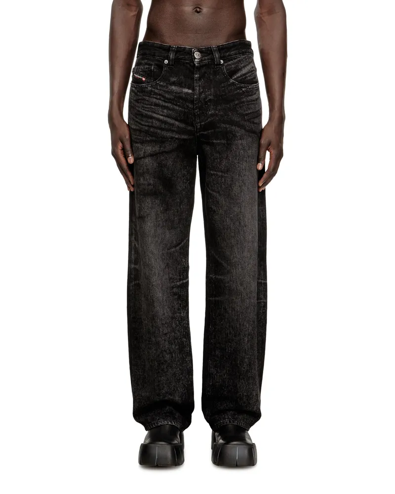 Diesel Relaxed Jeans - 2001 D-Macro - Jeans - Herren - Schwarz Schwarz