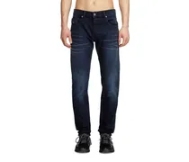 Slim Jeans Regular Waist 2019 D-Strukt, Dunkelblau, Reißverschluss