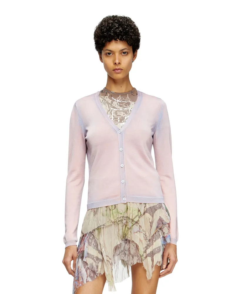 Diesel Dégradé-Cardigan - Strickwaren - Damen - Rosa Rosa