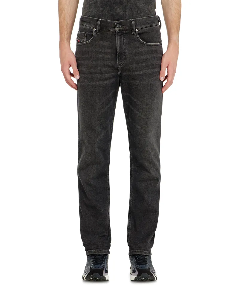 Diesel Regular Regular Waist 2090 D-Veekley Joggjeans, Schwarz/Dunkelgrau, Reißverschluss Schwarz