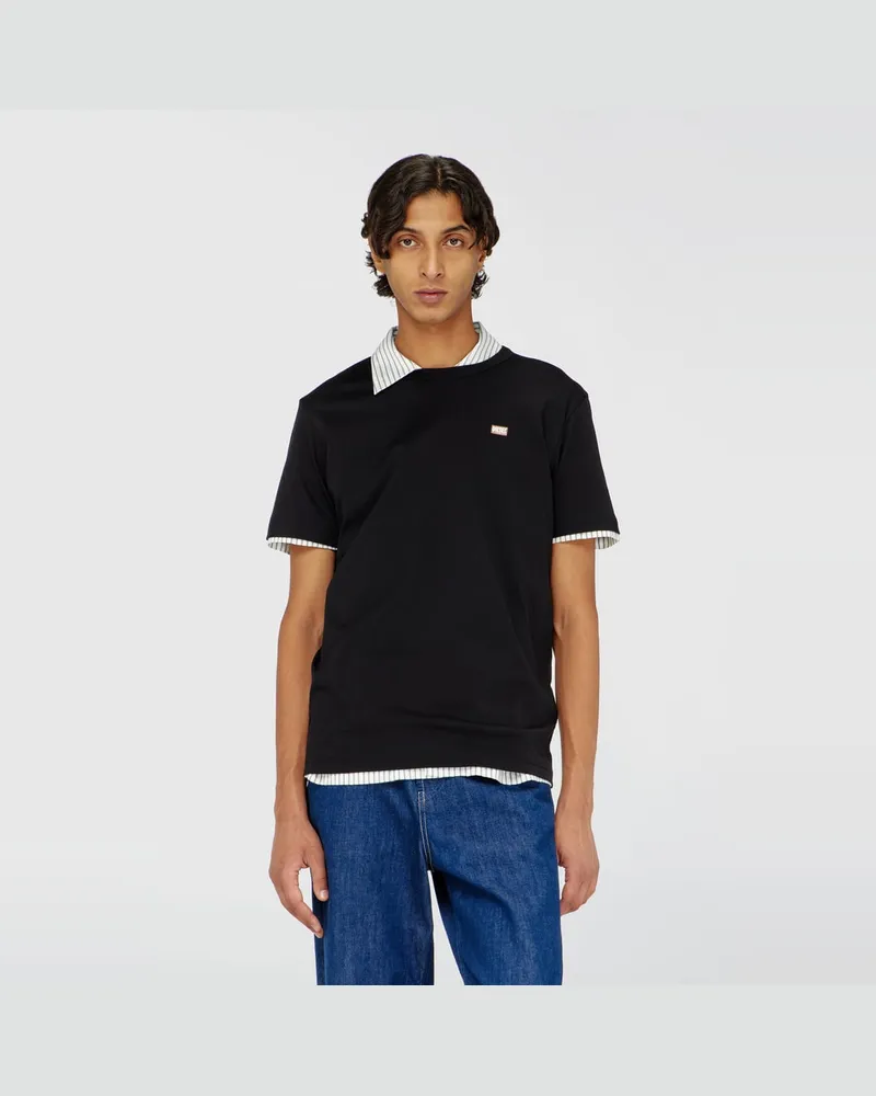 Diesel T-Shirt aus Baumwolle mit Mini-Logo - T-Shirts - Herren - Schwarz Schwarz