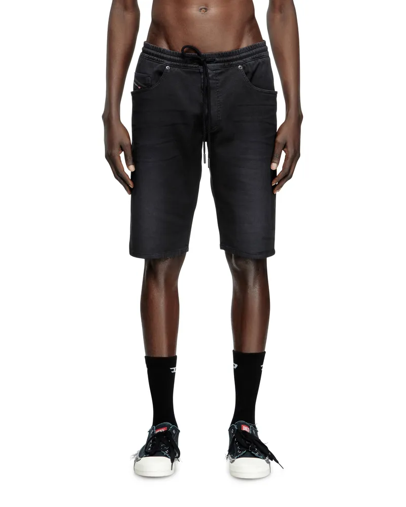Diesel Chinoshorts aus JoggJeans - Denim Kurze Hose - Herren - Schwarz Schwarz