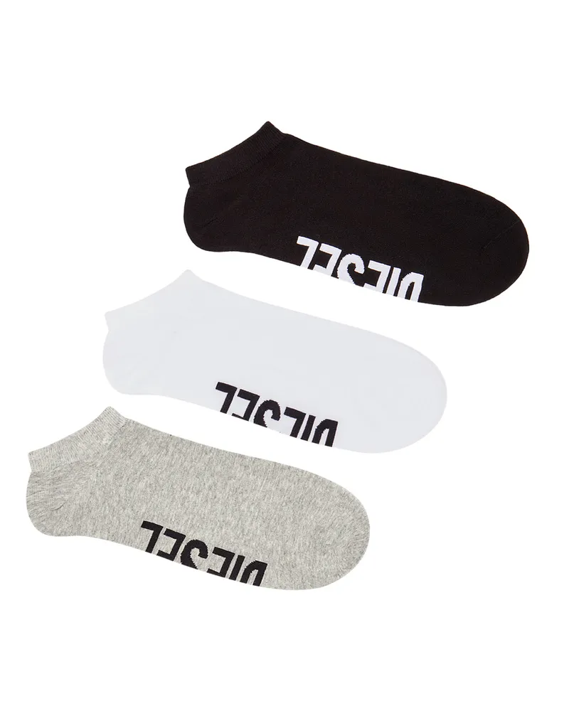 Diesel Low-Cut-Socken mit Spann-Logo im Dreierpack - Socken - Herren - Bunt Bunt